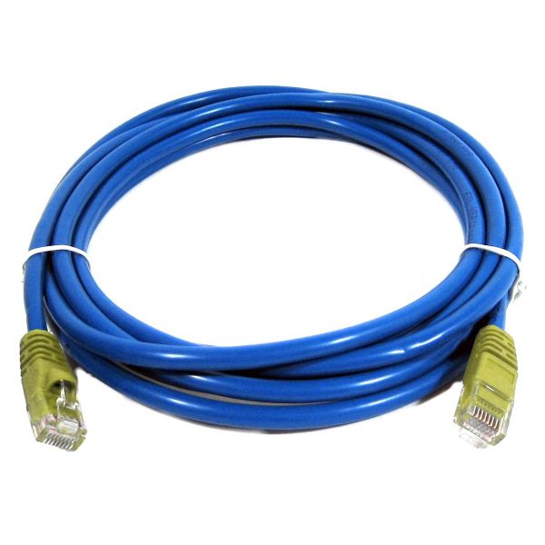 25' Cross-Wired CAT5e (350MHz) UTP Ethernet Network Cable - Blue